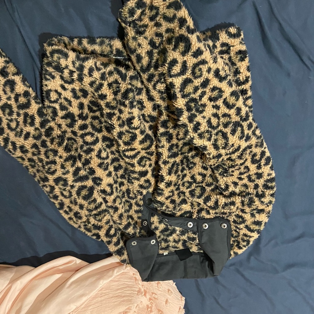 Pacsun Fuzzy Cheetah Bomber